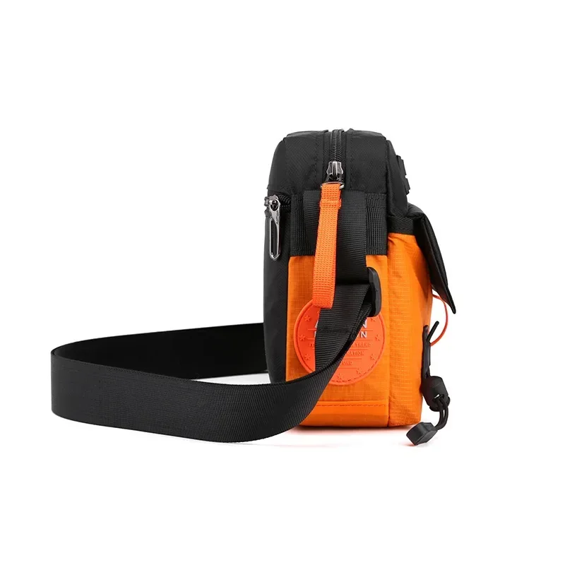 New Horizontal Shoulder Bag Outdoor Leisure Messenger Fashion Handbag Nylon Bag Color Contrast Bag чанта мъжки бизнес