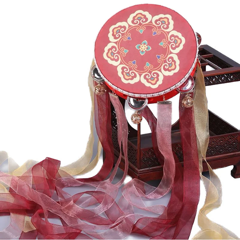 Танцови бонго Dunhuang Flying Sky Танц дайре Свирки и барабани Национален класически танц музикален инструмент Hanfu подпори за фотосесия