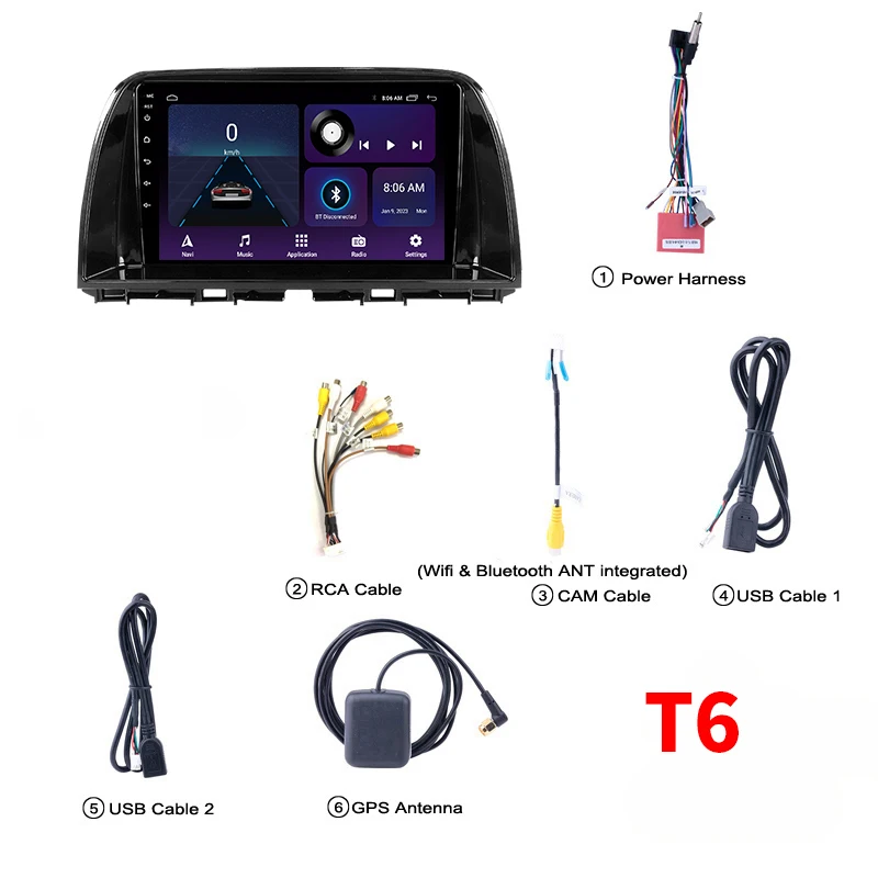 T7Plus За Mazda CX-5 CX5 CX 5 2012 2013 2014 2015 Стерео Радио Авто Мултимедиен Плейър Carplay Android Автоматична GPS Навигация