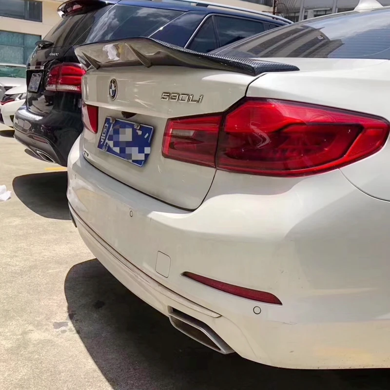 за BMW new 5 Series G30 спойлер 2018 2019 година гланцово задно крило от въглеродни влакна, спойлер в стил R, аксесоари за 4 врати