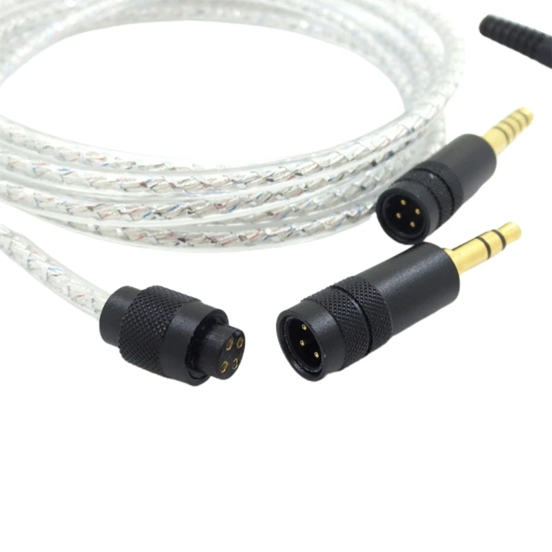 Насладете се на качествен звук с помощта на тази заменяеми кабел за Technica ATH-M50X M40X M70X JIAN