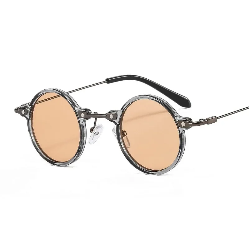 Нови слънчеви очила в стил хип-хоп в малка рамка в ретро стил steampunk