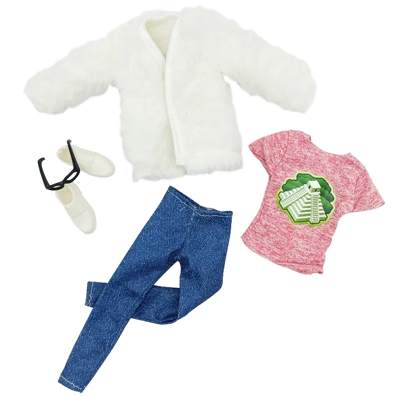 Мъжки дрехи за кукли 30 см, пуловер, палто и аксесоари от три части, обувки, подходяща за 1/6 от мъжките играчки Barbies