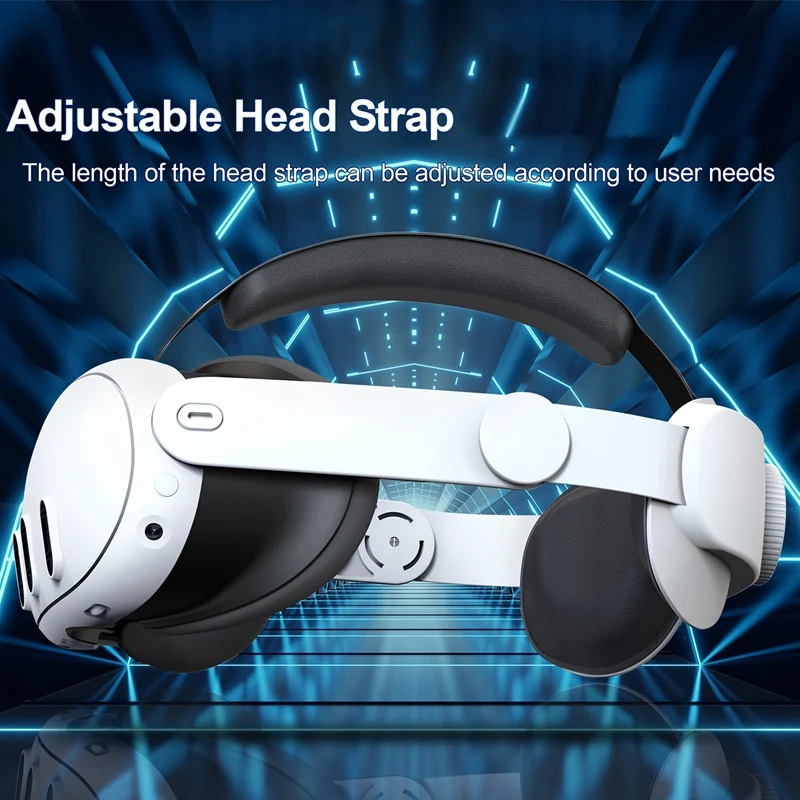 За Meta Quest 3 VR Главоболие каишка Удобен прическа от гъба Регулируема лента за глава Аксесоари за виртуална реалност
