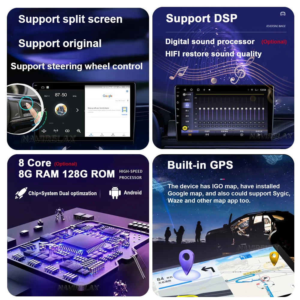 Android 13 за Toyota Rush Daihatsu Terios 2017 2018 2019 2020 Автомагнитола Мултимедия GPS Навигация Авто стереоплеер Главното устройство