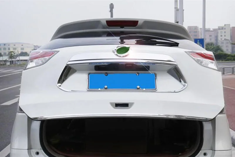 Стикер на задната врата на багажника от неръждаема стомана, тапицерия за подреждане на аксесоари за Nissan X-Trail T32 Измамник 2014-2018