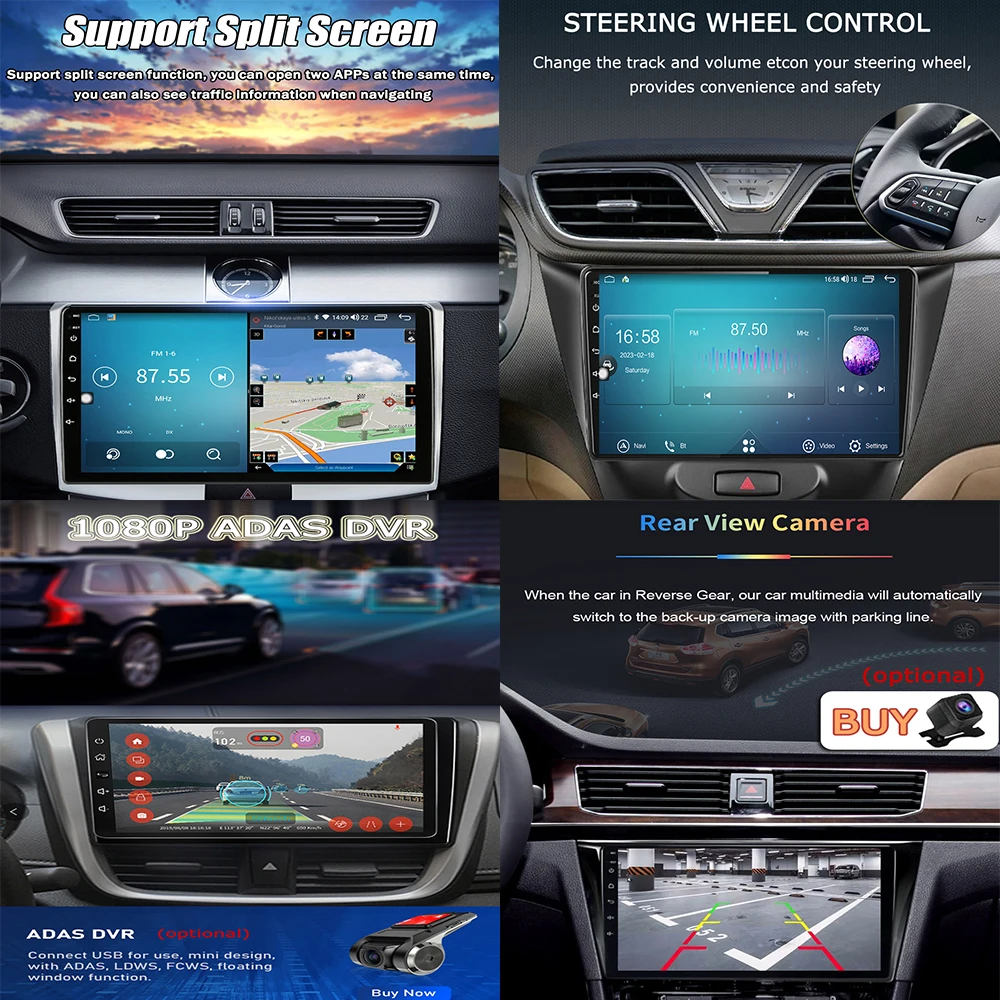 За Chevrolet Aveo 3 2016-2023 Android 13 Авто Радио Мултимедиен Плейър Навигация Стерео GPS Автоматично Главното Устройство Без 2Din 5G WIFI