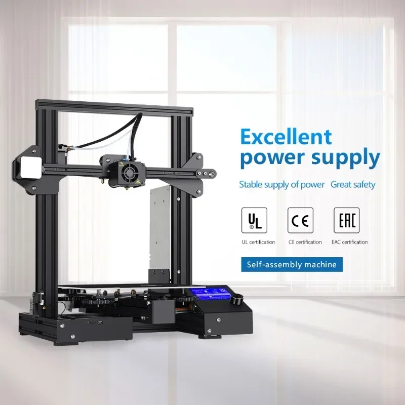 Emilov-3 Pro 3D Принтер DIY Кит за Самостоятелно сглобяване На 3 с Обновен Източник на захранване MeanWell за възобновяване на печат