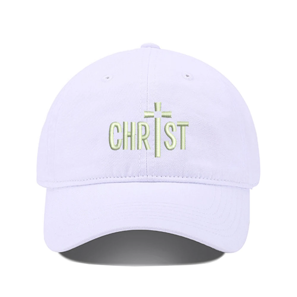Бейзболна шапка Lyprerazy Christian Faith Бейзболна шапка с бродерия Унисекс от промит памук с регулируема кепкой с бродерия