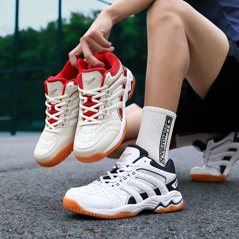 Мъжки Професионална волейболна обувки, Чифт спортни обувки и Бадминтон, Тенис, Спортни обувки за тренировки по тенис на маса Мъжки маратонки 36-47