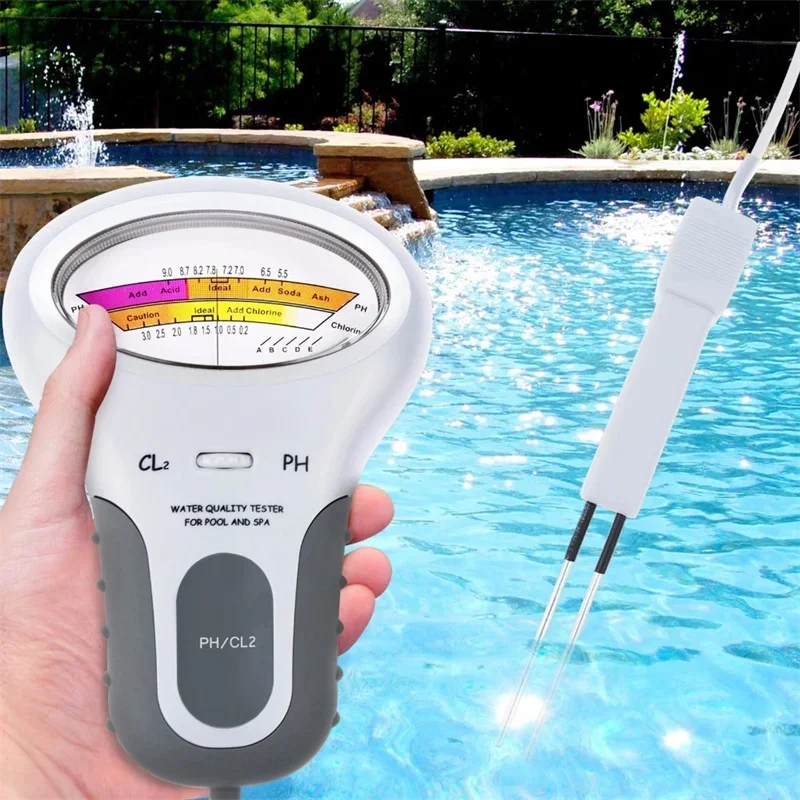 Преносим Цифров Монитор PH Тестер вода Измервателен Комплект за анализ на Хлор В басейна Тестер за Качеството и Чистотата на водата