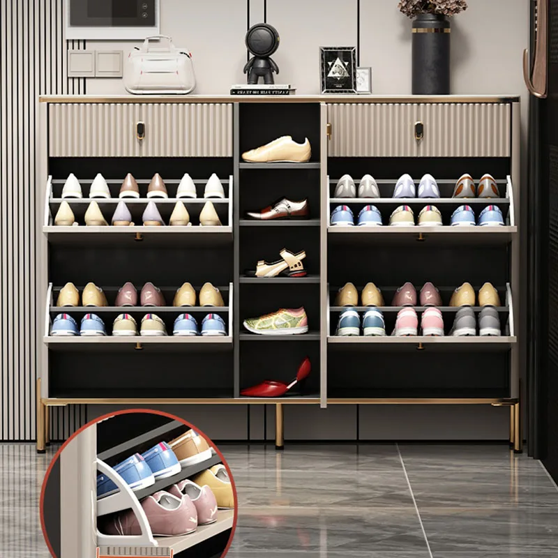 Прахоустойчив, шкаф за обувки, Аксесоари Луксозен Органайзер за съхранение на обувки Storag Съдържа мебели Zapatero Organizador Zapatos De