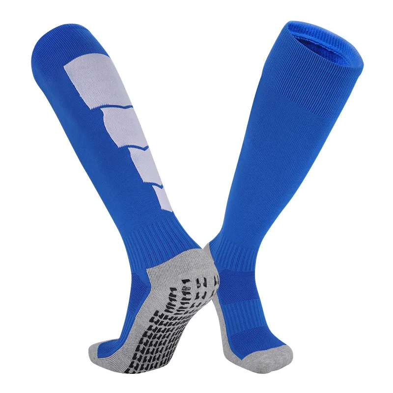 2023 нови нескользящие футболни чорапи, мъжки спортни чорапи с дълъг ръкав, чорапи със силикон кърпа за възрастни, чорапи с висока яка