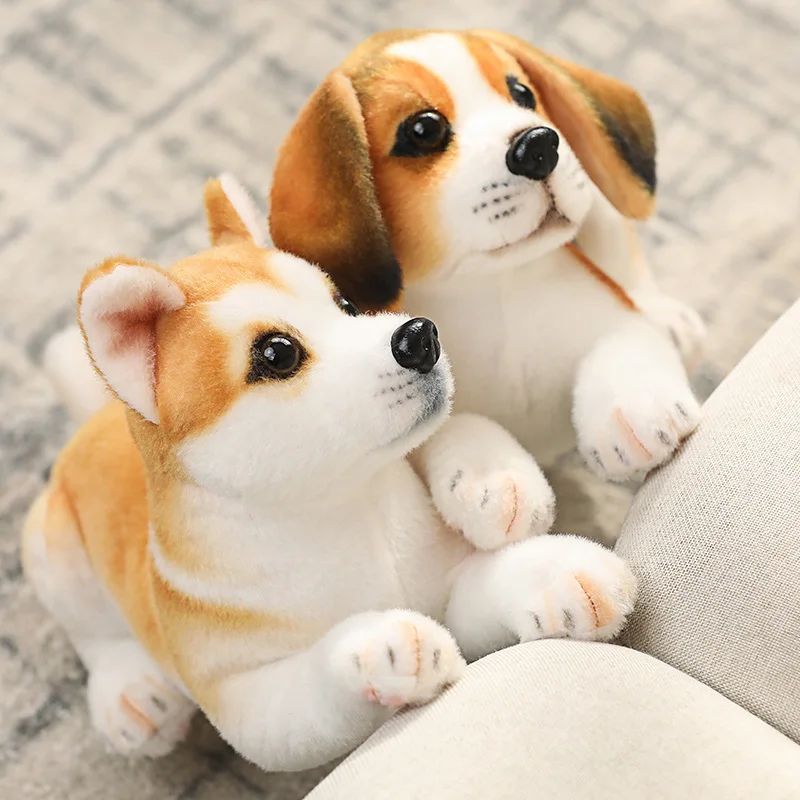 1бр 32 СМ Kawai Моделиране Кучета Плюшен Играчка е Прекрасен Хъски Далмация Акита шар пей Пелуче Меки Детски Кукли Подаръци За Рожден Ден
