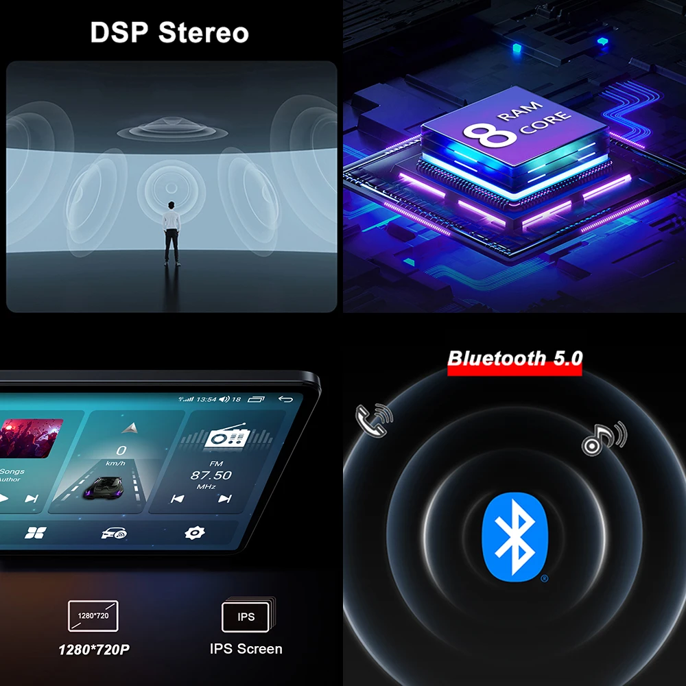 За автомобили BMW серия 5 E39 Carplay Android 13 Сензорен екран, Радио, Мултимедиен стереоплеер WiFi 4G Lte Оперативна памет DSP IPS GPS Навигация