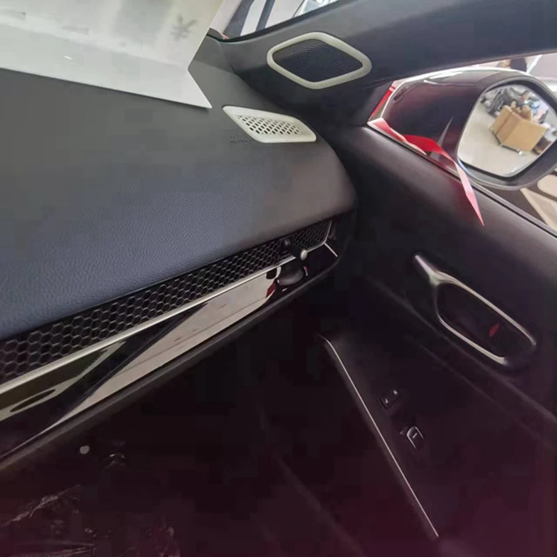 За Honda Civic 11-то поколение 2022 Покритие на предната багажник динамика от въглеродни влакна, Декоративно Пръстен, рамка Стикер, Аксесоари
