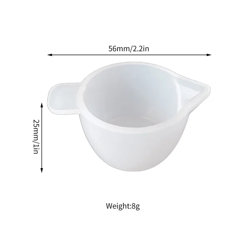 инструменти за силиконов тримерно чаша с обем 25 ml, Кръгла Силиконова форма, Прозрачни Степен Епоксидни характеристика на полиграфическото Чаши за смесване на цветове със собствените си ръце, форми за леене под налягане.