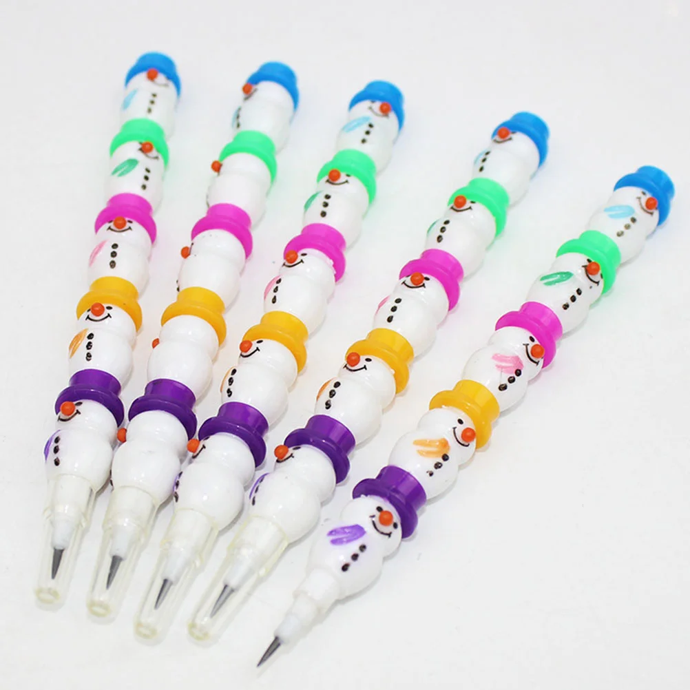 Коледни моливи за полагане на снежен човек (различни цветове)