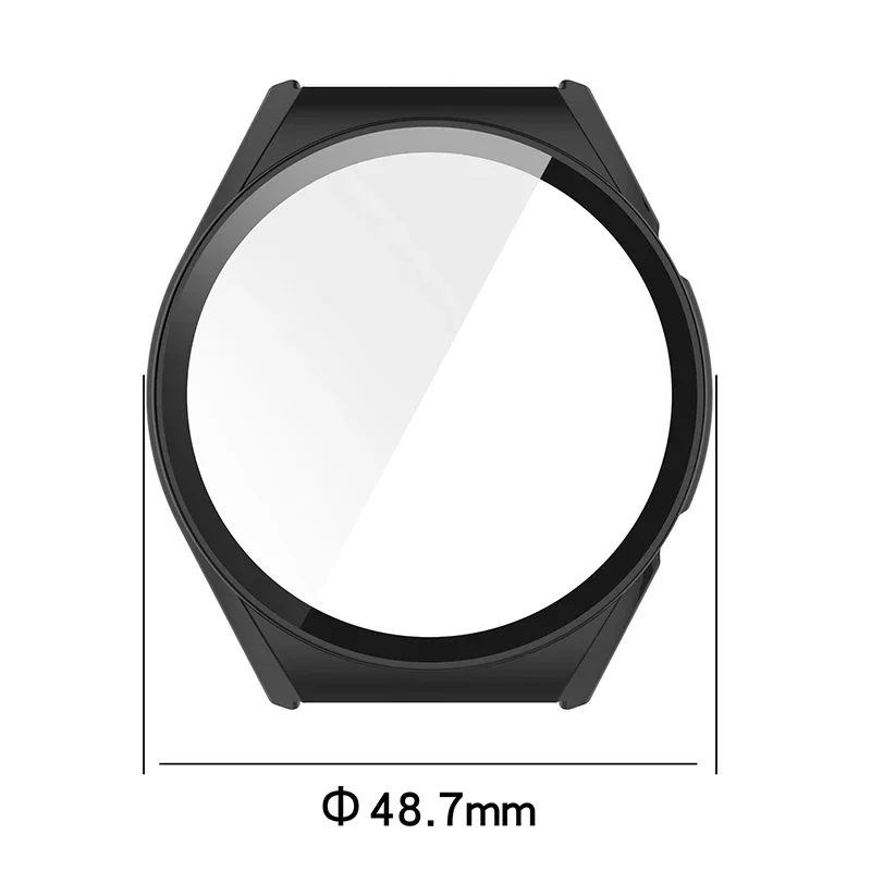 Калъф за Xiaomi Mi Watch MiWatch S1 с пълно покритие, броня, твърд калъф за PC, защитен слой от закалено стъкло за Xiaomi Watch S1