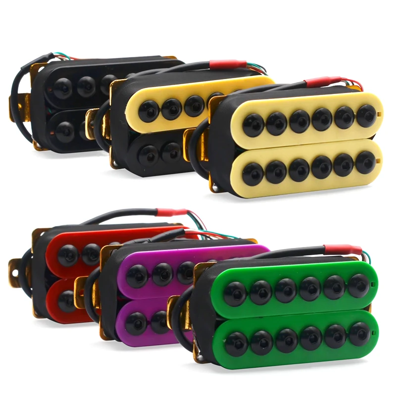 Регулируеми метални звукосниматели за електрическа китара с двойна намотка Humbucker Пънк Red