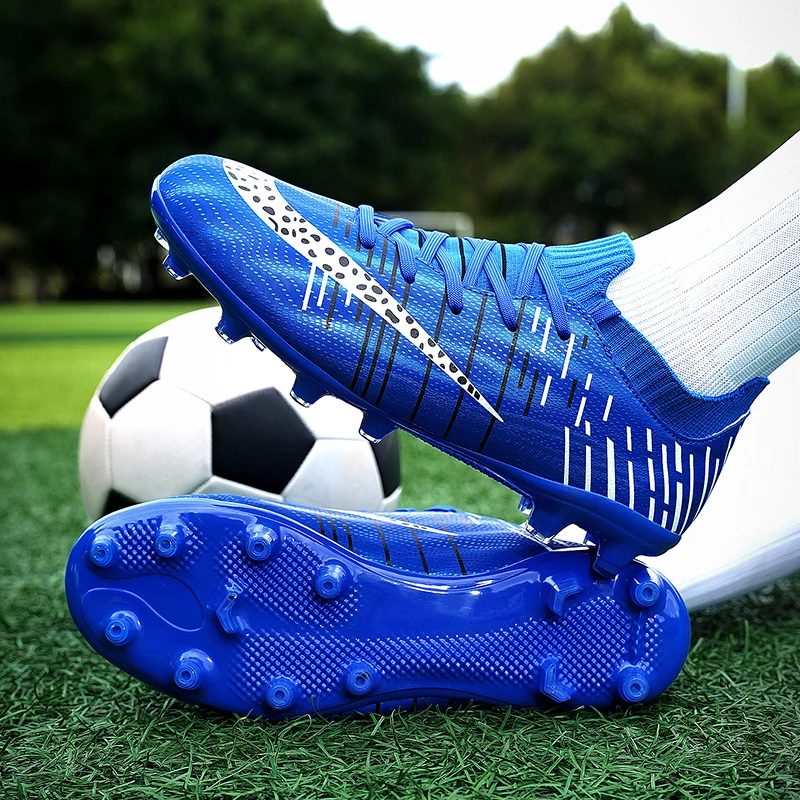 2023 НОВИ мъжки футболни обувки за възрастни и деца Футболни обувки с високи щиколотками, спортни обувки за тренировки на трева, мъжки маратонки