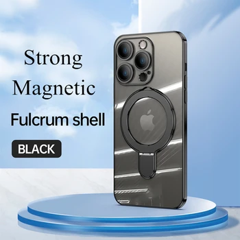 Авто магнит Калъф за обектива на камерата от закалено стъкло за iPhone 11 12 13 14 Pro Max Plus със силно магнитно покритие, метална халка за телефон, флип-надолу на кутията