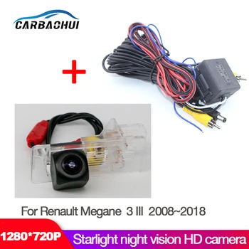 Автомобилна камера за нощно виждане Starlight за обратно виждане за Renault Megane 3 III 2008 ~ 2018 Водоустойчиви висококачествени CCD HD