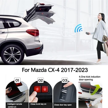 Автомобилната Електрическа Задна Врата За Mazda CX-4 CX4 2017-2023 Интелигентна Врата на Гърба на Кутията С електрически люк, Украса на Багажника, Переоборудованное Актуализация