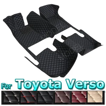 Автомобилни Стелки За Toyota Verso Five Seats 2011 2012 2013 2014 2015 2016 2017 Обичай Накладки За Краката, Carpeted Floor, Аксесоари За Интериора