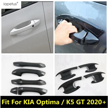 Аксесоари в стила на Въглеродни Влакна За KIA Optima/K5 GT 2020 - 2022 Парапет Странична Врата/Дръжка на Чашата Дърпам Дръжката на Вратата Покритие на Капака Отвън