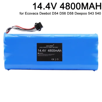 Акумулаторна батерия 14,4 v, за Ecovacs Deebot D54 D56 D58 Deepoo 543 540 550 560 570 580 Vacumm Cleaner battery SC 4800 mah NIMH Батерия