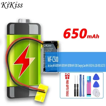  Батерия KiKiss WFC500 (2 линии) 650 mah За Sony WF-XB700 WF-SB700 WF-SB700N WF-C500 Калъф за зареждане WH-CH510 Подходящ за Bateria