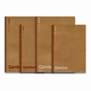 Бележник KOKUYO Gambol A5 B5 за дневници в ретро-покритие от крафт хартия, 7 мм, 24 ред, 40/60/80 листове, Тетрадка за ученически пособия