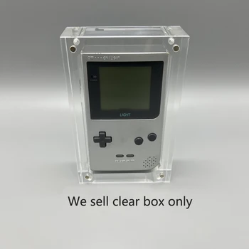Бистра Магнитна Акрилна кутия за съхранение на gamboy light за конзолата За видео игри GBL, калъф, поставка за дисплея, слот аксесоари