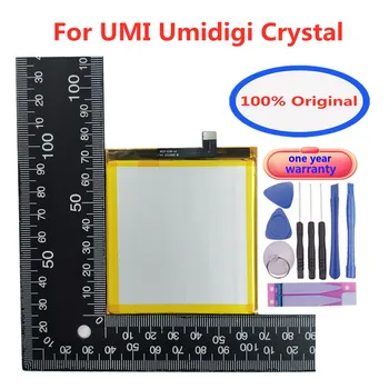 Благородна работа на смени батерията Кристал с капацитет 3000 mah за UMI Umidigi Crystal, 100% Оригинални батерии за смарт мобилни телефони