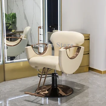 Въртящи тоалетка с огледало, фризьорски стол с флип от стол, Фризьорски стол за естетически фризьор, Маникюр столове Silla De Barberia, мебели за фризьорски салон