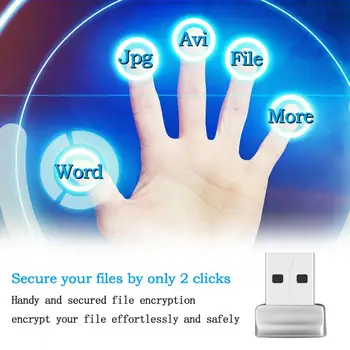 Домашна сигурност за лаптопи, КОМПЮТРИ, модул за отключване на пръстови отпечатъци, метален преносим USB модул, четец за пръстови отпечатъци, сензор за пръстови отпечатъци, сигурност
