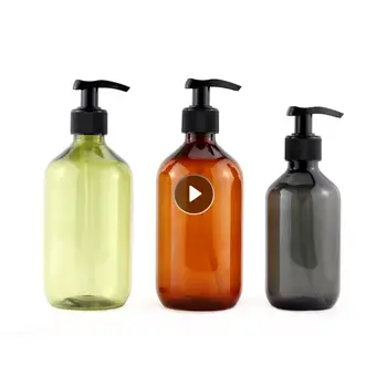 Душ гел, лосион, пластмасови бутилки за еднократна употреба, херметически затворени бутилки с прессованным помпа, Пластмасов фланец опаковка сапун, универсален здрав