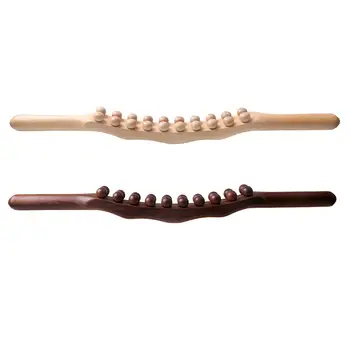 Дървен инструмент за масаж на Гуа Ша, ръчен масаж с валяк за СПА-салон за врата
