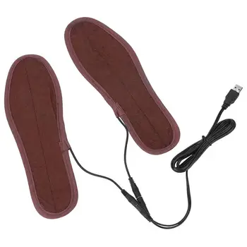 Електрически стелки с USB нагряване за зимни спортове - Чорапи с подгряване за по краката от мека кърпичка Ястия за краката на открито