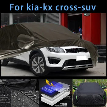За kia-kx cross-suv Външна защита, пълни с автомобил сеат, Снежната покривка, козирка, Водоустойчива Прахозащитен външни Автомобилни аксесоари