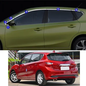 За Nissan TIIDA 2016 2017 2018 2019 2020 2021 Стикер за автомобил, украшающая багажник прозорци, средната лента, на Финала на дограма капотов