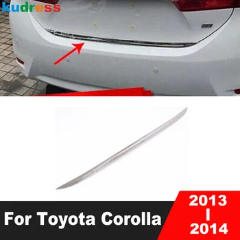 За Toyota Corolla 2013 2014 Украса на капачката на задния багажник от неръждаема стомана Формоване на задната врата Декоративна лента за Аксесоари за външността на автомобила