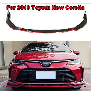 За Toyota New Corolla 2019 Лъскаво Черен Отдолу на бронята на колата, Сплитер, заден спойлер, бодикит, предпазител, Тунинг, ABS