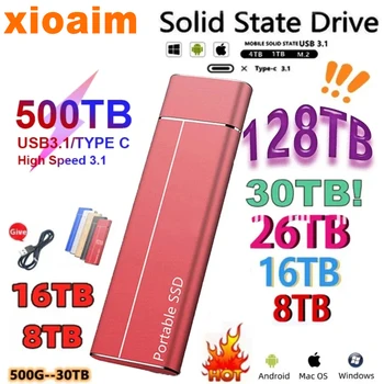 За Xiaomi Нов 128 TB И 2 TB SSD Твърд Диск 16 TB 8 TB 4 TB SSD Високоскоростен Външен Твърд Диск M. 2 USB 3.1 Интерфейс Mass Storage