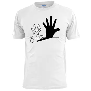 Забавна тениска с заек Shadow Hand Куклен