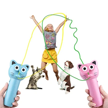 Забавни и творчески играчки, преносими с веревочным контролер, веревочная стартера, интерактивни забавления за родители и деца на открито, взаимодействие с домашни любимци