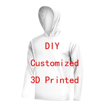 Зашити със собствените си ръце ежедневни ризи унисекс с 3D принтом, hoody с дълги ръкави за разходки, 3D размерът на САЩ