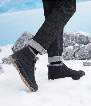 Зимни мъжки обувки, Плюшен обувки, Мъжки Военни Мъжки зимни обувки, Градинска мъжки обувки, Непромокаеми мъжки обувки, Мъжки обувки, Работни обувки