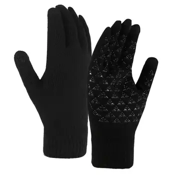Зимни плетени калъф за ръкавици, ръкавици за езда, ветроупорен, с висока сръчност, леки, нескользящие, сензорен екран, термични възли ръкавици за студено време
